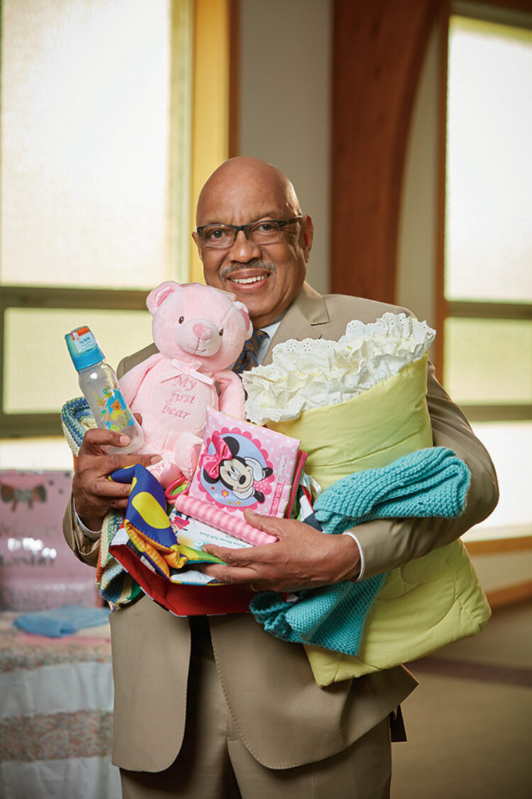 Waldo Bronson’s gift supports a program for teen mothers.